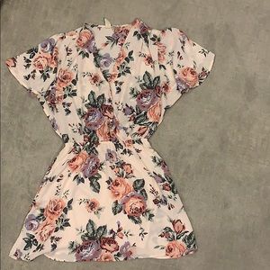 Floral print mini dress